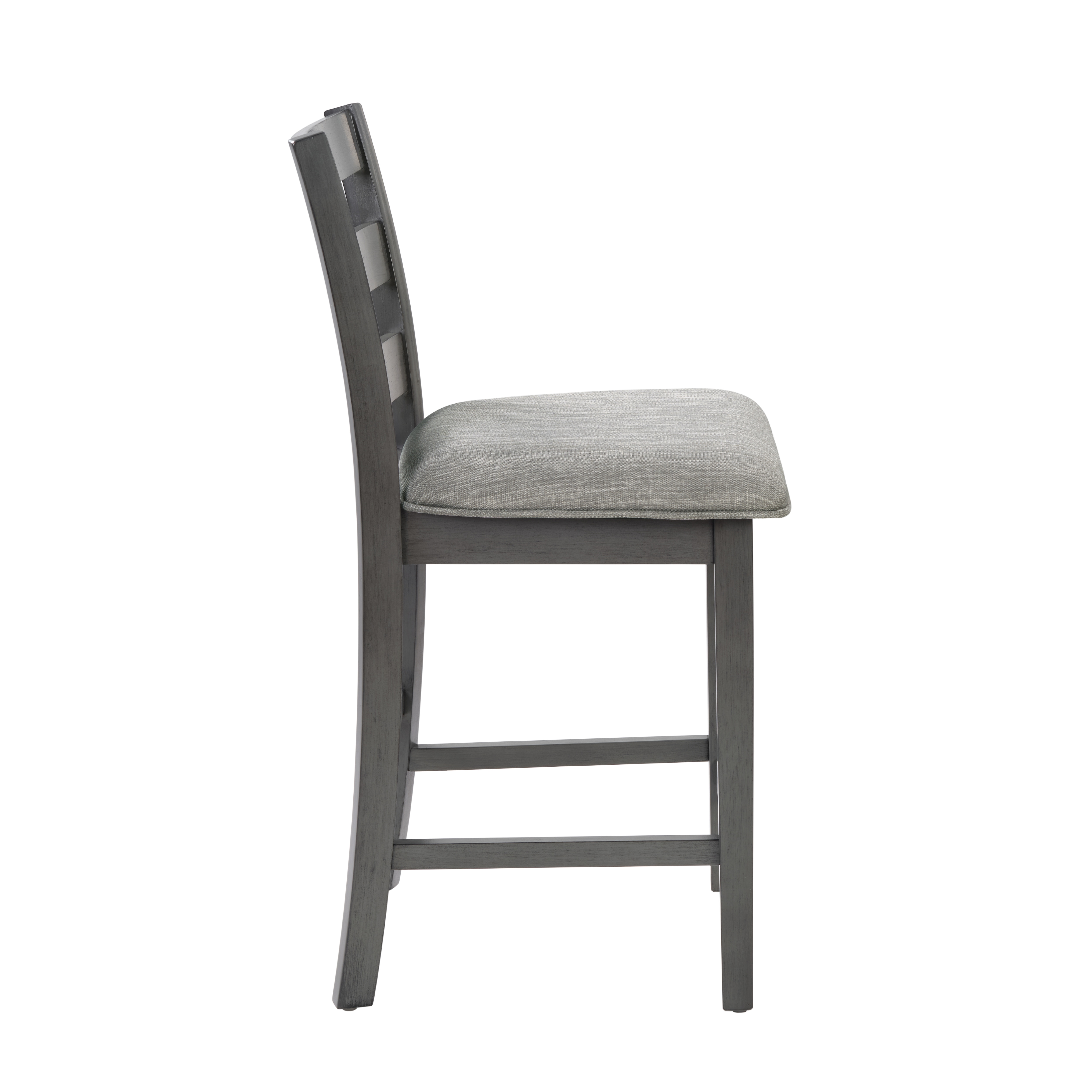 30" Modern Dining Table Set For 2 With Charging Station & 3-Tier Adjustable Storage | Space-Saving Kitchen Set With Upholstered Chairs For Small Spaces, Apartment,Gray_voghion.com